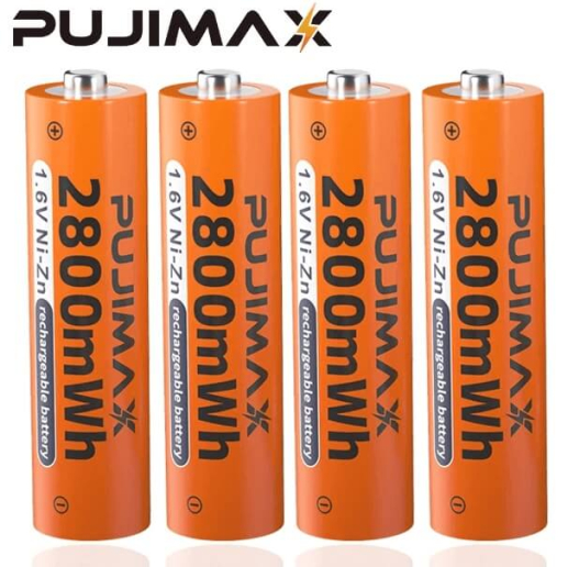 Акумулятор NiZn AA 1.6V 2800mWh Pujimax 4 шт