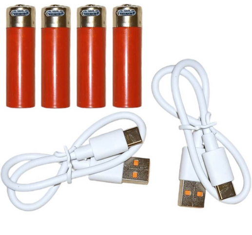 Акумулятор Li-Ion AA 1.5V 1725mWh Type-C USB Pujimax 4 шт