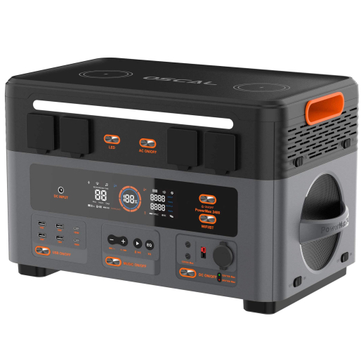 Модульна зарядна станція Oscal PowerMax 2400 2400W 1872Wh Wi-Fi Bluetooth