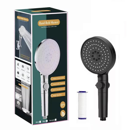 Турбо лійка для душу з фільтром COZII Stop 5 режимів 120 мм