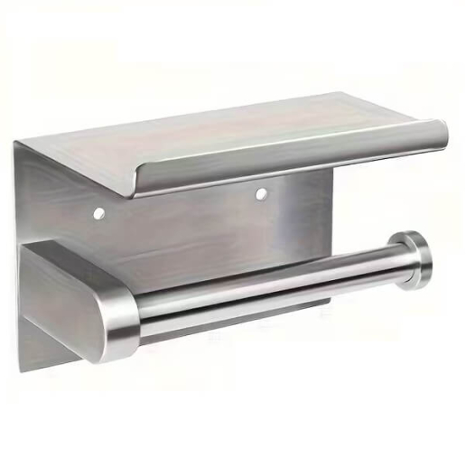 Тримач для туалетного паперу YHAN з полицею нержавіюча сталь самоклейка
