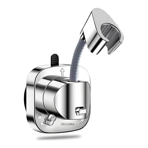 Гнучкий тримач для душу VELLORA на вакуумній присосці, с гачком, без свердління