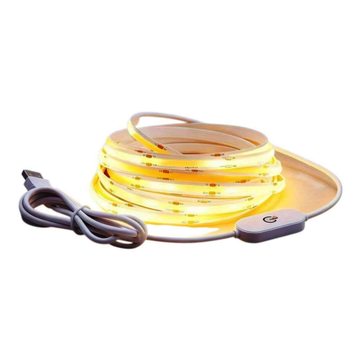 LED стрічка світлодіодна COB USB 5V 6000K 4 м