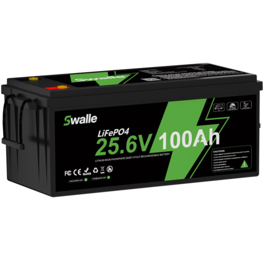 Акумулятор SWALLE LiFePO4 24V 100AH 2560Wh BMS Bluetooth