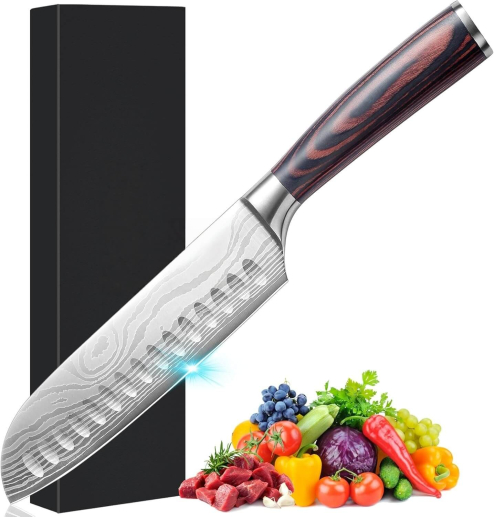 Ніж шеф кухаря Hatchen Santoku Knife 7 дюймів
