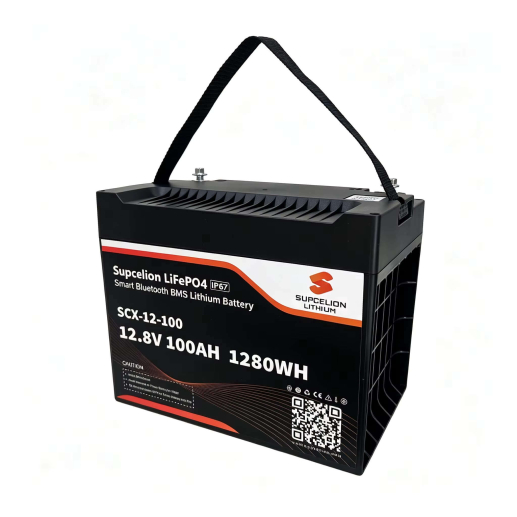 Акумулятор Supcelion LiFePO4 12V 100AH 1280Wh BMS Bluetooth